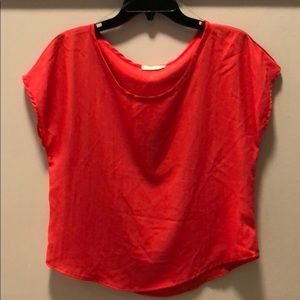 Lush Cherry Red Blouse Size M